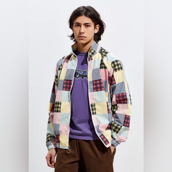 Urban Outfitters UO Madras Print Track Jacket